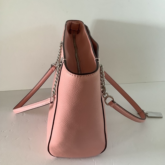 Genuine Coach Pink Handbag with silver chain Hardware brand new - Picture 11 of 11